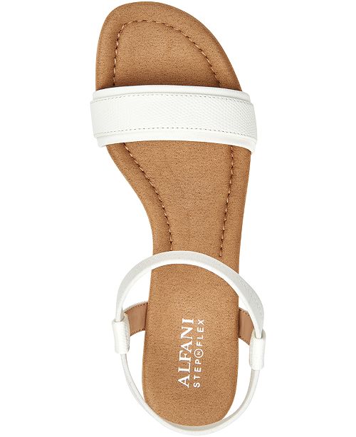 Alfani Women S Step N Flex Gillee Casual Wedge Sandals Created For Macy S Reviews Sandals Flip Flops Shoes Macy S