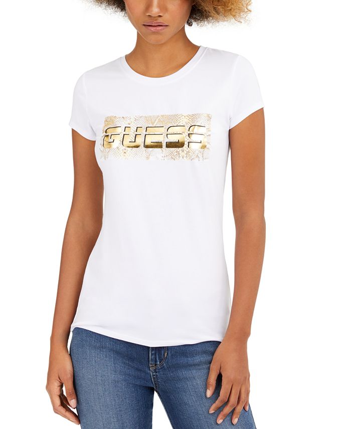 GUESS Foil Logo T-Shirt - Macy's