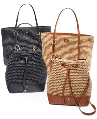 ralph lauren straw handbags