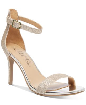 macy's gold evening shoes