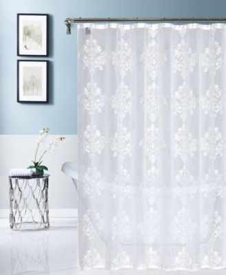 damask shower curtain