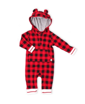 Snugabye Hot Cocoa Baby Boys and Girls Hooded Jumpsuit