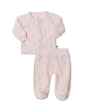 image of Snugabye Baby Girls 2 Piece Footed Pajama