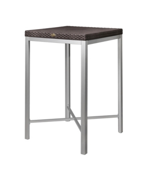 Lagoon Russ Rattan Bar Table with Aluminum Legs