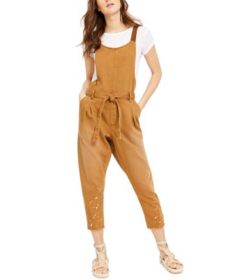 Free People - Nobody's Fool Cotton Belted Overalls