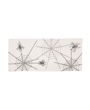 Manor Luxe Halloween Spider Web Double Layer Table Runner