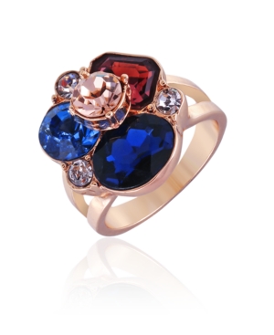 image of T Tahari Mixed Gems Cocktail Ring