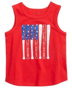 First Impressions Baby Boys Baseball-Print Cotton Tank Top Created for Macy's