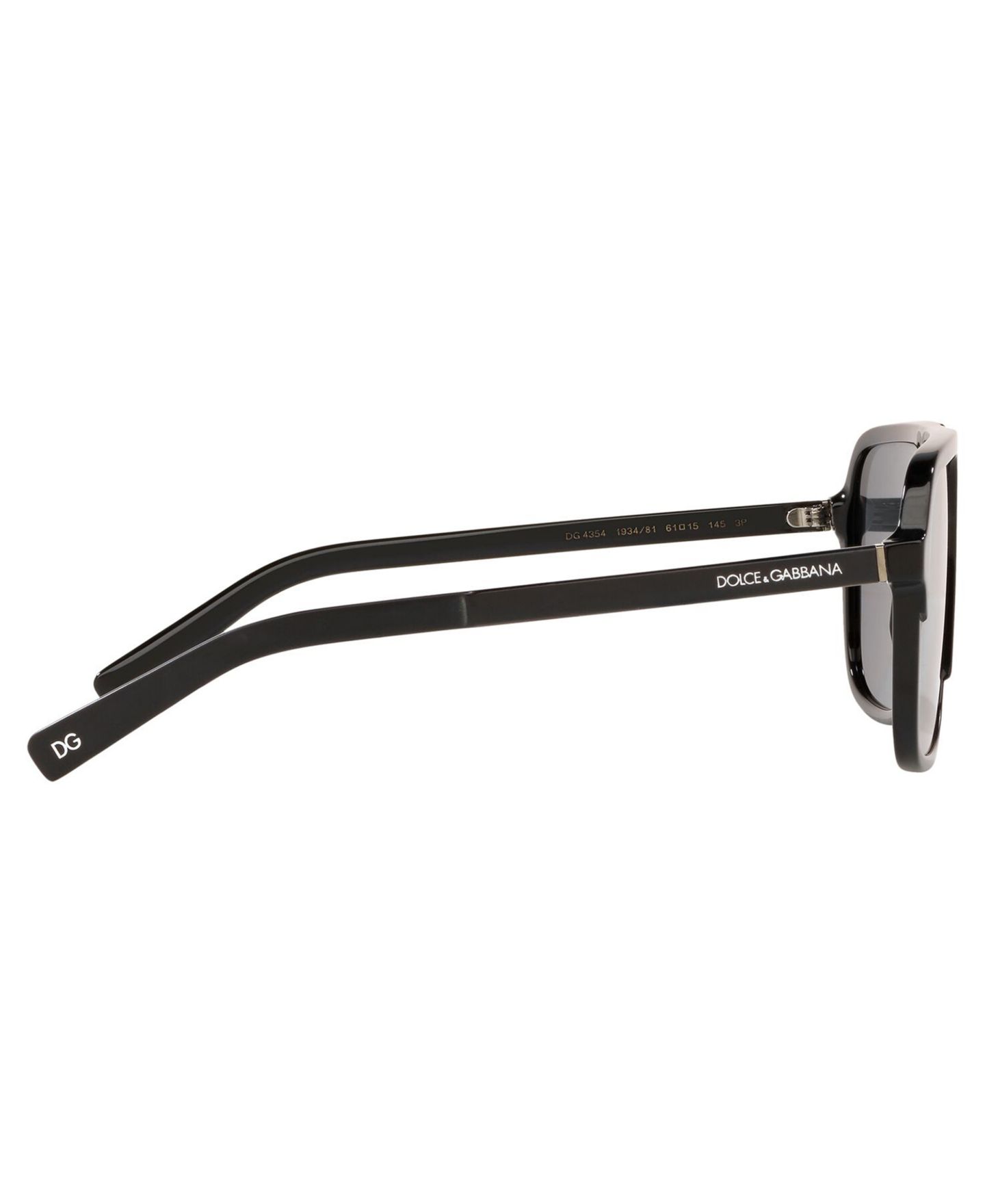 Женские солнцезащитные очки Dolce&Gabbana Polarized Sunglasses, DG4354 58, цвет: Чёрный / Серый — фото 4
