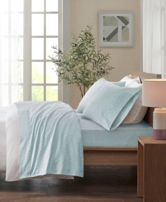 Novelty Printed Cotton Flannel 4-Pc. Sheet Set, Queen