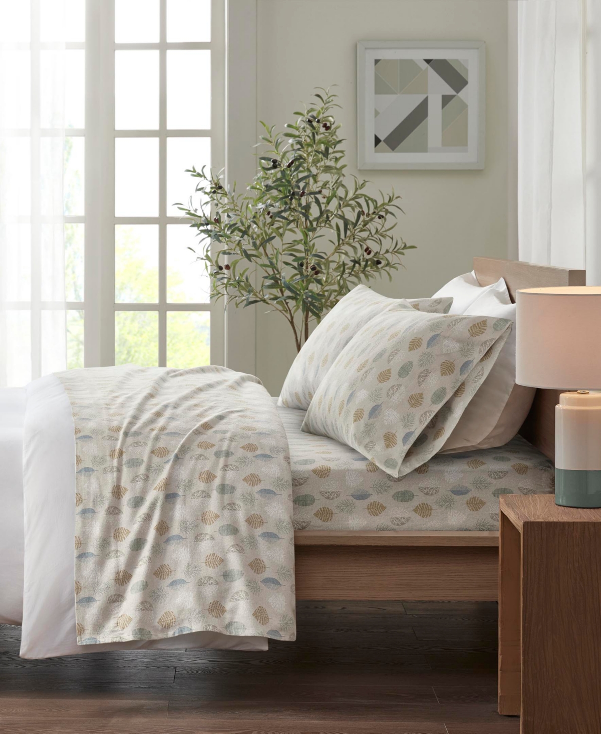 True North by Sleep Philosophy Novelty Printed Cotton Flannel 3-Pc. Sheet Set, Xl