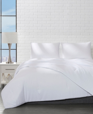 Reversible Microfiber Polka Dot Full/Queen Comforter 3 Piece Set Bedding