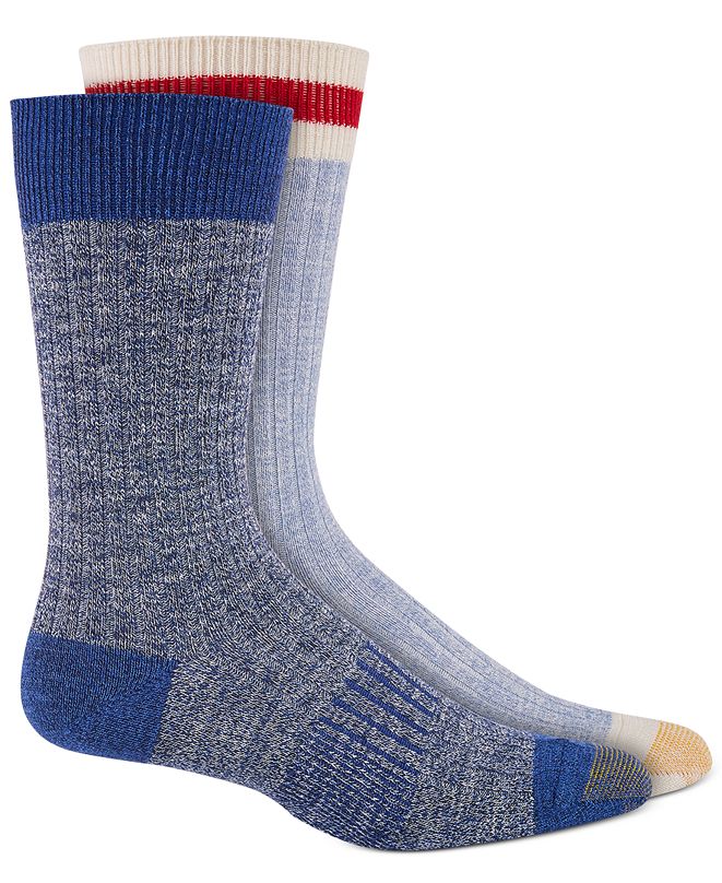 Gold Toe Men's 2Pk. Textured Crew Socks & Reviews Underwear & Socks