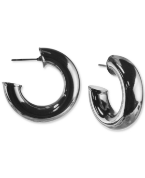 image of Charter Club Small Tubular Hoop Earrings, 1