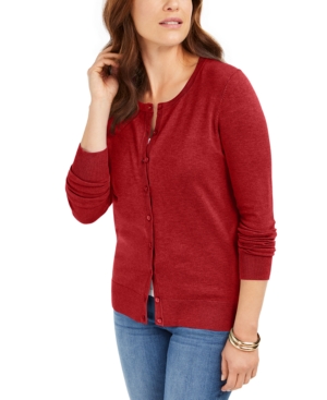 Charter Club Long-Sleeve Button-Front Cardigan Created for Macy's