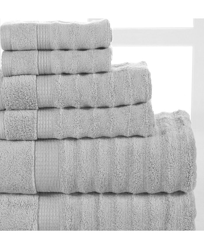 Addy Home Fashions Ribbed Towel Set 6 Piece Macy's