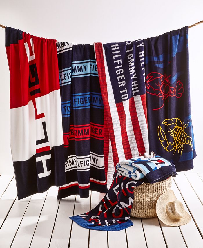 Tommy Hilfiger Beach Towel Collection & Reviews Bath Towels Bed