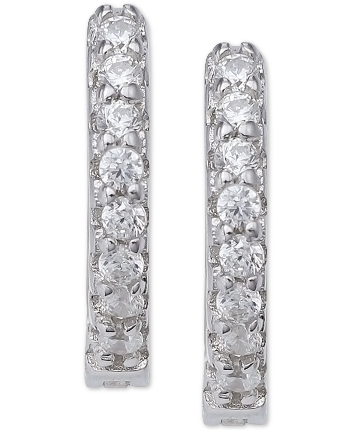 Giani Bernini Extra-Small Cubic Zirconia Huggie Hoop Earrings  0.4