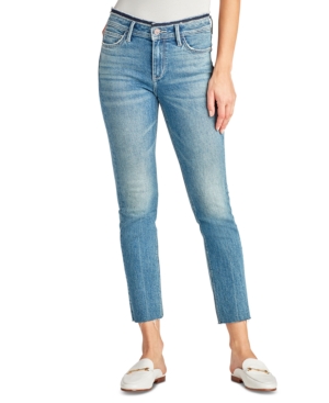 image of Sam Edelman Denim The Kitten Mid Rise Straight-Leg Ankle Jeans