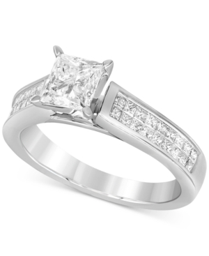 image of Diamond Princess Solitaire Engagement Ring (1-5/8 ct. t.w.) in 14k White Gold