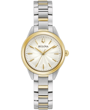 image of Bulova Women-s Sutton Two-Tone Stainless Steel Bracelet Watch 28mm