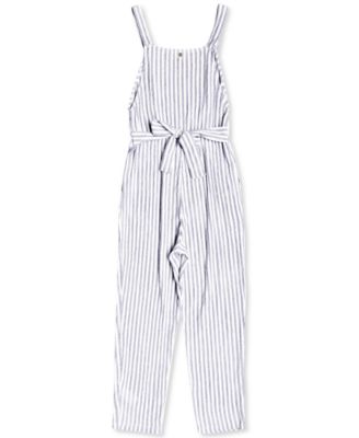 cotton striped jumpsuit