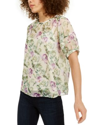 macy's petite dressy blouses