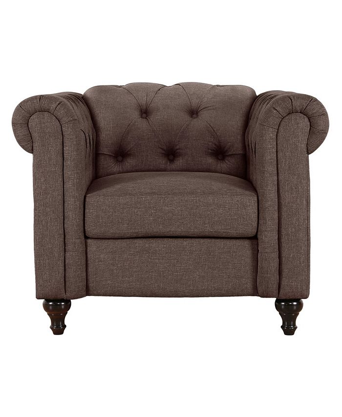 Us Pride Furniture Jemima Chesterfield Chair Macy's