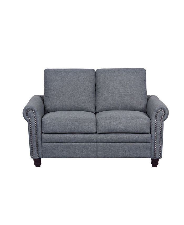 Us Pride Furniture Rosalind Linen Upholstered Loveseat Macy's