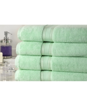 Addy Home Fashions Zero Twist Oversized Bath Sheets Set - 4 Piece Bedding In Jade
