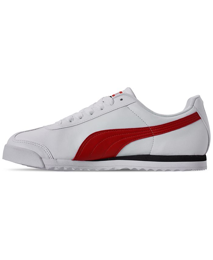 Puma Men's Roma Basic+ Casual Sneakers from Finish Line - Macy's