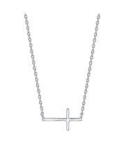 Sideways cross necklace hotsell macys