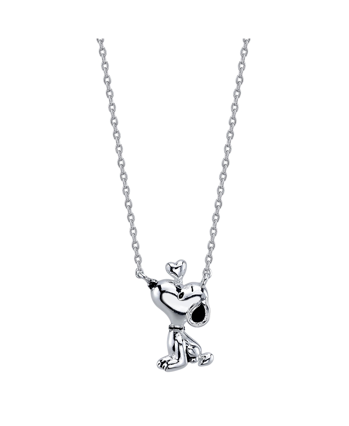 Unwritten Peanuts Snoopy Necklace in Silver Plate - Silver