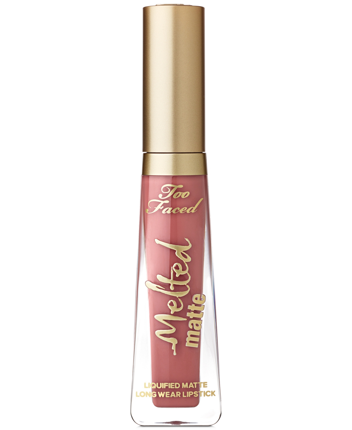 Too Faced Melted Matte Longwearing Diffused Finish Liquid Lipstick - Poppin' Corks - dusty warm mauve