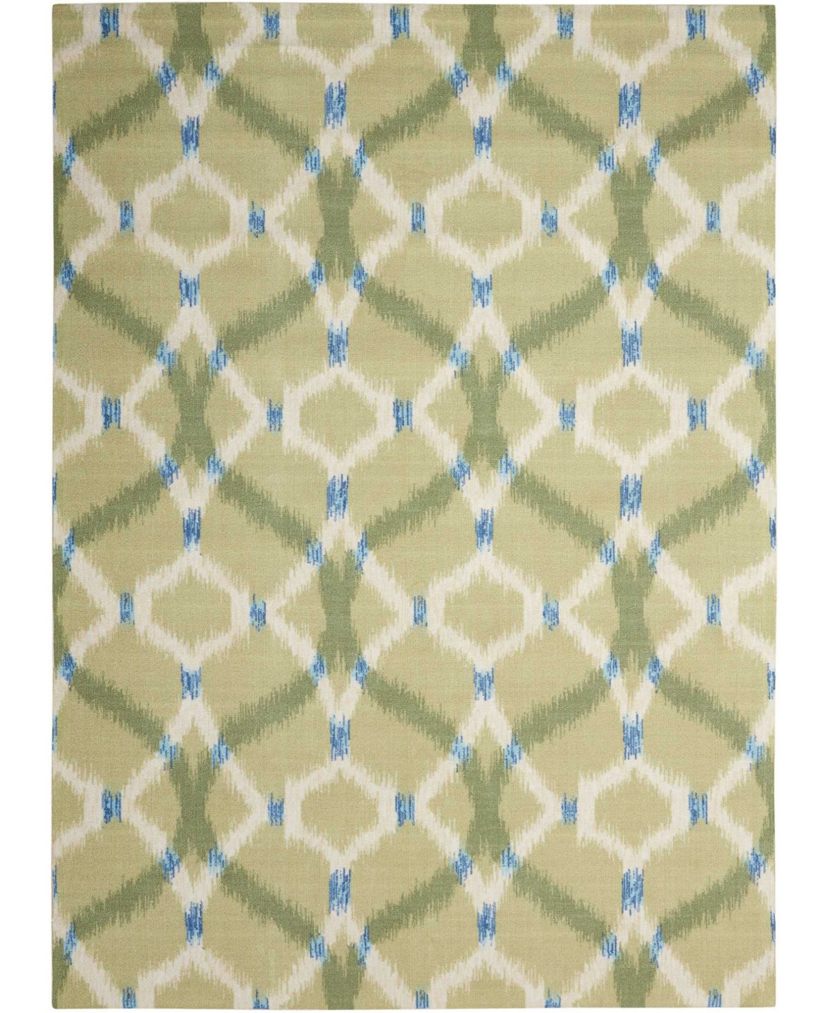 Long Street Looms Shady Brights SHA05 7'9in x 10'10in Outdoor Area Rug - Avocado