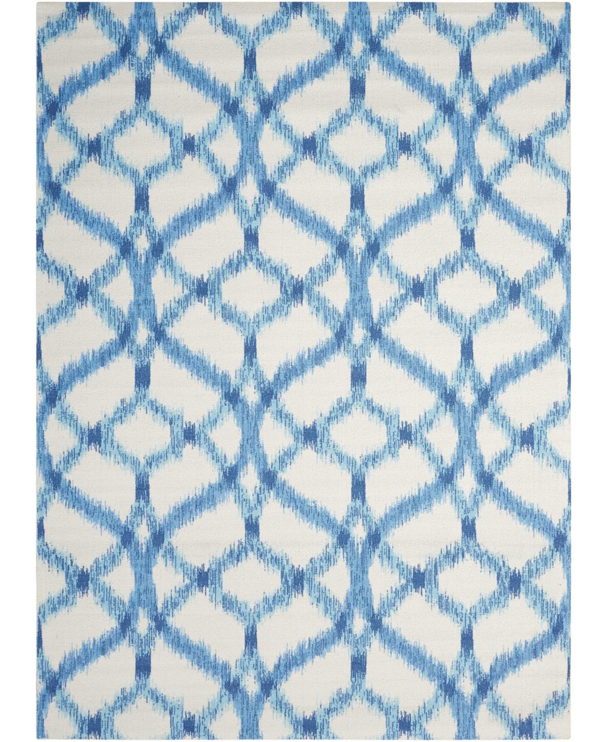 Long Street Looms Shady Brights SHA05 7'9in x 10'10in Outdoor Area Rug - Ocean