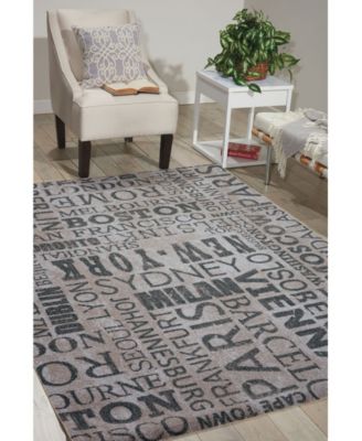 Long Street Looms Shady Brights SHA10 Slate 7'9" x 10'10" Outdoor Area Rug
