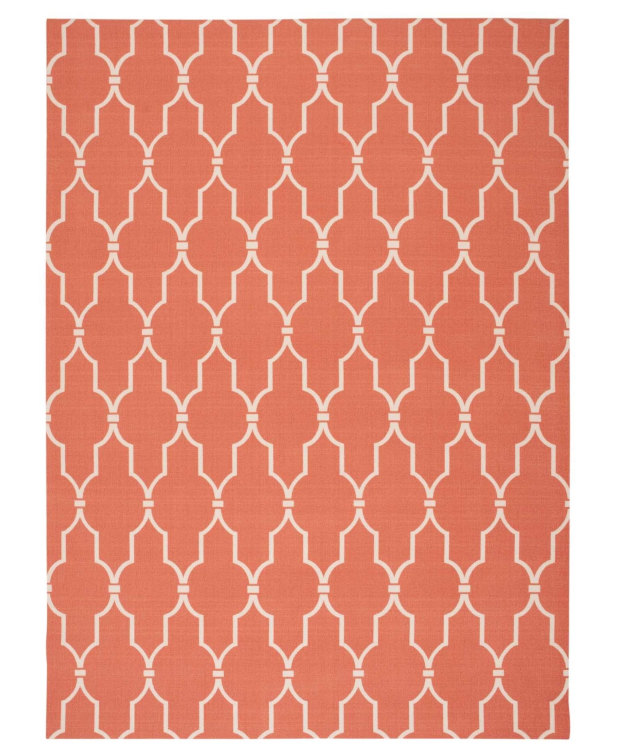 Long Street Looms Backyard BAC087 Orange 7'9in x 10'10in Outdoor Area Rug - Orange