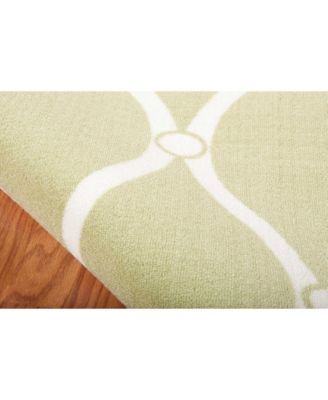 Backyard BAC089 Green 7'9" x 10'10" Outdoor Area Rug