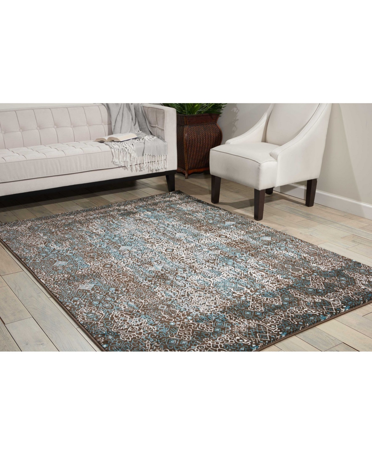 Long Street Looms Fate FAT04 Blue 5'3" x 7'4" Area Rug