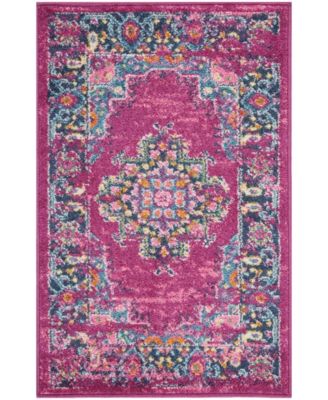 Passion PSN03 Fuchsia 1'10" x 2'10" Area Rug