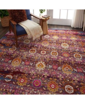 Era Tabriz ERA03 Red, Multi 7'10" x 9'10" Area Rug