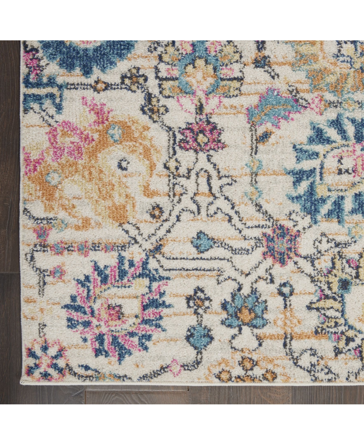 Long Street Looms Zeal Zea01 6'7" X 9'6" Area Rug In Ivory,multi