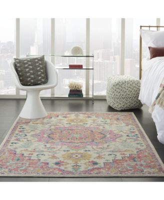 Zeal ZEA25 Ivory 5'3" x 7'3" Area Rug