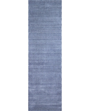 Bb Rugs Forge M144 2'6" X 10' Runner Rug In Blue