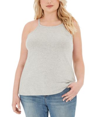 Trendy Plus Size Halter Tank Top