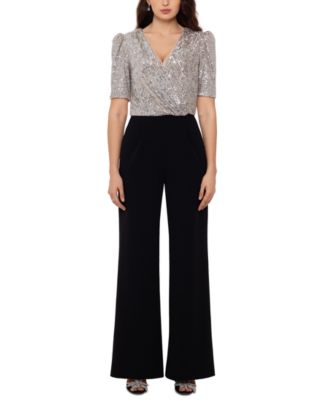 jumpsuit with sequin top
