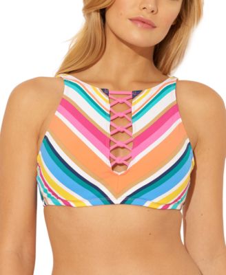 high neck underwire bikini top