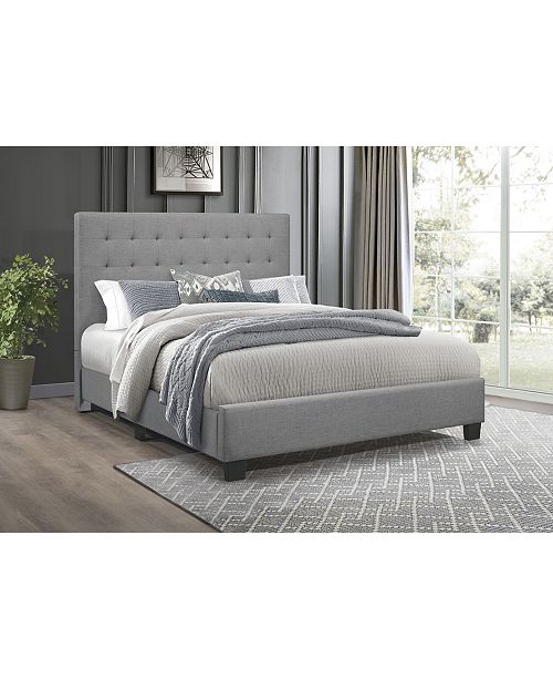 Furniture Kerren Upholstered Bed Queen & Reviews Furniture Macy's