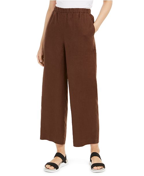 Eileen Fisher Organic Linen Ankle Pants Reviews Pants